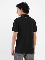 Mens Casual Black Polo Tshirt