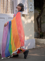 Women's Multicolor Mul Modal Saree