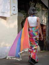 Women's Multicolor Mul Modal Saree