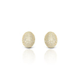 Women's Golden Glory Crystals Stud Earrings