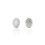 Women's Silver Glory Crystals Stud Earrings
