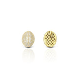 Women's Golden Glory Crystals Stud Earrings