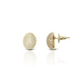 Women's Golden Glory Crystals Stud Earrings