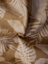 Men's Brown Casual Relaxed Fit Printed Half Sleeves Shirt