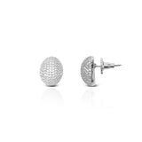 Women's Silver Glory Crystals Stud Earrings