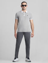 Men's Grey Casual Slim Fit Stretchable Jeans
