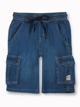Boys Blue Casual Regular Fit Solid Shorts