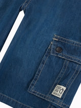Boys Blue Casual Regular Fit Solid Shorts