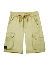 Boys Green Casual Regular Fit Solid Shorts