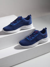Men's Blue Casual Solid Sneakers