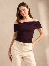 Women's Wine Party Solid  Top