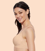 Women's Beige Every Day Solid Bra