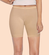 Women's Beige Outdoor Slim Fit Solid Shorts