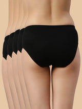 Women's Multicolor Solid Panty - Pack of 5
