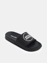 Men's Black Casual Slides