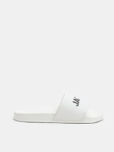 Men's White Casual Slides