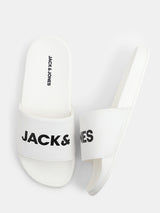 Men's White Casual Slides