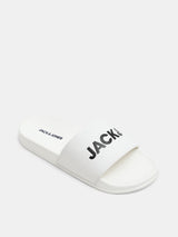 Men's White Casual Slides