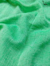 Women's Green Mul Cotton Saree