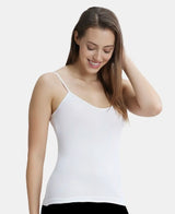 Women's White Pure Cotton Camisole