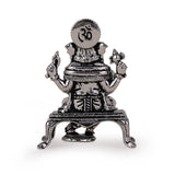 Lord Ganesha Silver Gold Plated Idol Murti Home and Office Decorative Gifting