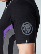 Men's Black Round Neck Drop Cut Tshirt