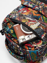 Unisex Multicolor Printed Polyester Backpack 25L