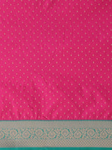 Women's Silk Blend Pink Woven Design Designer Saree with Blouse Piece