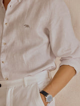 Men's Grey Casual Regular Fit Solid Full Sleeves Shirt