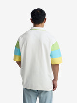 Men's White Oversized Polo Tshirt