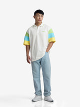 Men's White Oversized Polo Tshirt