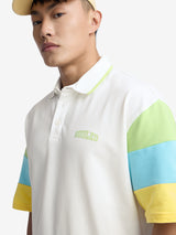 Men's White Oversized Polo Tshirt
