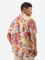 Men's Multicolor Regular Fit Holiday Shirt