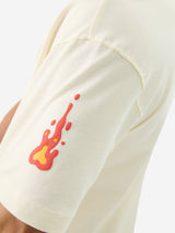 Men's White Round Neck Oversized Tshirt