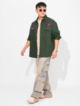 Men's Green Regular Fit Shirt