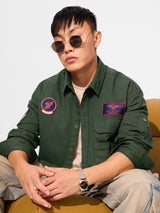 Men's Green Regular Fit Shirt