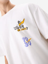 Men's White Round Neck Oversized Tshirt