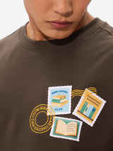 Men's Brown Round Neck Oversized Tshirt