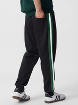 Men's Black Solid Oversized Jogger