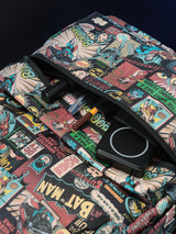 Unisex Multicolor Printed Polyester Backpack 22L