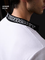 Men's White Zipper Polo Tshirt