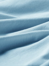 Men's Blue Solid Round Neck Tshirt