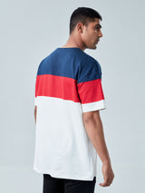 Men's Multicolor Casual Printed Oversized Fit Half Sleeves Tshirt