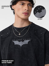 Men's Black Round Neck Oversized Tshirt