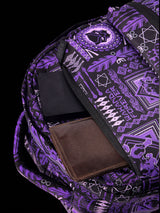Unisex Black Polyester Backpack