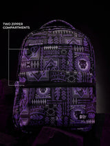 Unisex Black Polyester Backpack