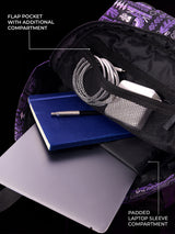 Unisex Black Polyester Backpack