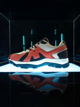 Men's Orange Casual Colourblock Sneakers