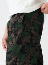 Men's Black Printed Pajamas