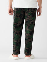 Men's Black Printed Pajamas
